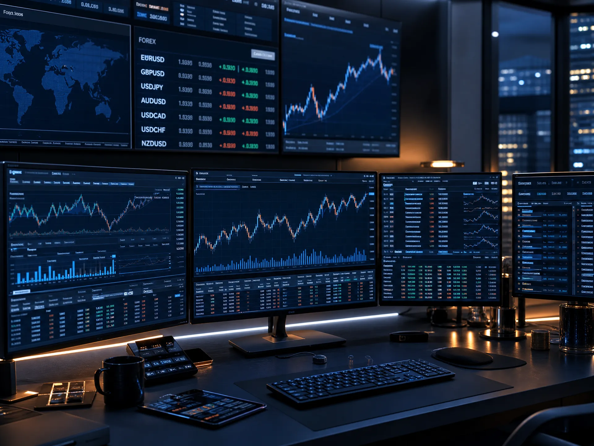 AvaTrade 专业金融交易平台 - 多屏交易工作站